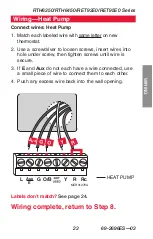 Предварительный просмотр 25 страницы Honeywell PROGRAMMABLE THERMOSTAT RTH6350 Instalation Gude