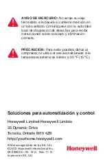 Предварительный просмотр 64 страницы Honeywell PROGRAMMABLE THERMOSTAT RTH6350 Instalation Gude