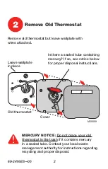 Предварительный просмотр 4 страницы Honeywell PROGRAMMABLE THERMOSTAT RTH6350 Quick Installation Manual