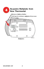 Предварительный просмотр 6 страницы Honeywell PROGRAMMABLE THERMOSTAT RTH6350 Quick Installation Manual