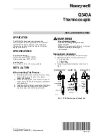 Предварительный просмотр 1 страницы Honeywell Q340A Installation Instructions