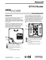 Preview for 1 page of Honeywell Q7751A Installation Instructions