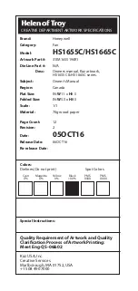 Предварительный просмотр 8 страницы Honeywell QUIETSET HS1655 Series Owner'S Manual