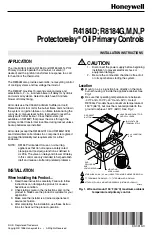 Honeywell R4184D Manual preview