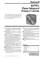 Preview for 1 page of Honeywell R4795A Manual