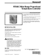 Honeywell R7500C Installation Instructions Manual preview