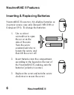 Предварительный просмотр 8 страницы Honeywell RAE Systems NeutronRAE II User Manual