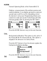 Предварительный просмотр 16 страницы Honeywell RAE Systems NeutronRAE II User Manual