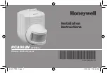 Preview for 1 page of Honeywell RCA902 Installation Instructions Manual