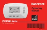 Honeywell RCT8102A Series Operating Manual preview