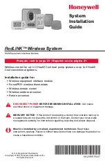 Honeywell RedLINK Installation Manual предпросмотр