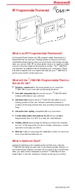 Preview for 1 page of Honeywell RF CM61NG User Manual