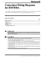 Preview for 1 page of Honeywell RM7838A Wiring Diagrams