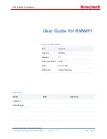 Preview for 1 page of Honeywell RMWIFI-M3 User Manual