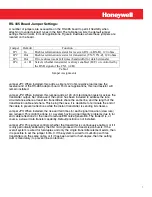 Preview for 7 page of Honeywell RS-485 Installation Manual