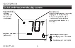 Предварительный просмотр 6 страницы Honeywell RTH1100 series Operating Manual