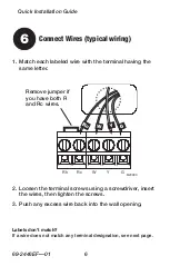 Preview for 8 page of Honeywell RTH1100 series Quick Installation Manual