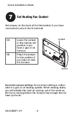 Preview for 10 page of Honeywell RTH1100 series Quick Installation Manual