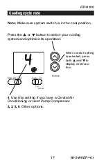 Preview for 19 page of Honeywell RTH1100 series Quick Installation Manual