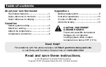 Preview for 2 page of Honeywell RTH111 series Operating Manual