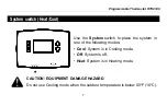 Предварительный просмотр 9 страницы Honeywell RTH2300 series Operating Manual