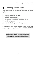 Preview for 3 page of Honeywell RTH2310 Instalation Gude