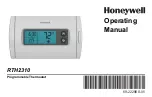 Preview for 1 page of Honeywell RTH2310 Operating Manual