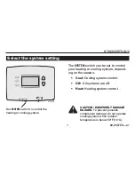 Preview for 9 page of Honeywell RTH2410 Series Operating Instructions Manual