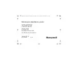 Preview for 44 page of Honeywell RTH2510 Series Operating Manual