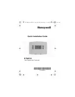 Honeywell RTH2510 Series Quick Installation Manual предпросмотр