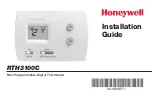 Honeywell RTH3100C Installation Manual preview