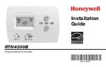 Preview for 1 page of Honeywell RTH4300B Installation Manual