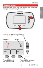 Preview for 15 page of Honeywell RTH6400 Series Quick Installation Manual