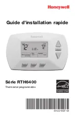 Preview for 31 page of Honeywell RTH6400 Series Quick Installation Manual