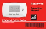 Preview for 1 page of Honeywell RTH7400 series Operating Manual