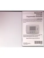 Honeywell RTH7500 Series Owner'S Manual preview
