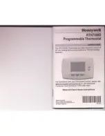 Предварительный просмотр 1 страницы Honeywell RTH7500 Series Owner'S Manual