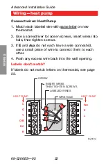 Preview for 24 page of Honeywell RTH7600 Series Installation Instructions Manual