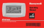Honeywell RTH7600 Series Operating Manual preview