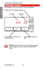 Preview for 16 page of Honeywell RTH7600 Series Quick Installation Manual