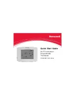 Honeywell RTH8500WF Quick Start Manual preview