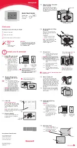 Предварительный просмотр 1 страницы Honeywell RTH8580ZW Quick Start Manual