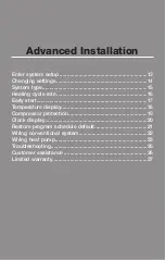 Preview for 14 page of Honeywell RTHL2410 series Quick Installation Manual