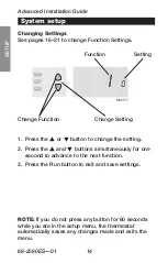 Preview for 16 page of Honeywell RTHL2410 series Quick Installation Manual