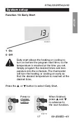 Preview for 19 page of Honeywell RTHL2410 series Quick Installation Manual