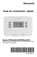 Preview for 31 page of Honeywell RTHL2410 series Quick Installation Manual