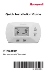 Honeywell RTHL3550 Quick Installation Manual preview