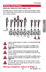 Предварительный просмотр 27 страницы Honeywell RTHL3550 Quick Installation Manual