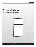 Предварительный просмотр 1 страницы Honeywell RTS-CSA Technical Manual