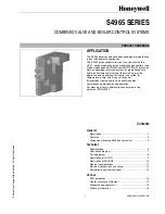 Preview for 1 page of Honeywell S4965 Series Product Handbook